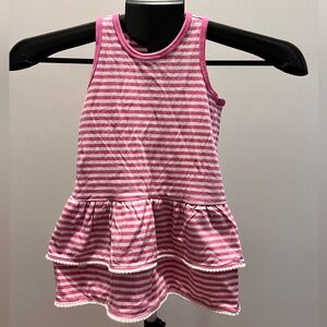Tea Collection tank dress, pink/white stripes